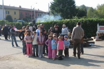 I bimbi pronti per la gara